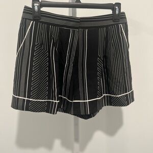 Phillip Lim New 3.1 high waisted 100% silk striped shorts / Size 2  Waist 16’